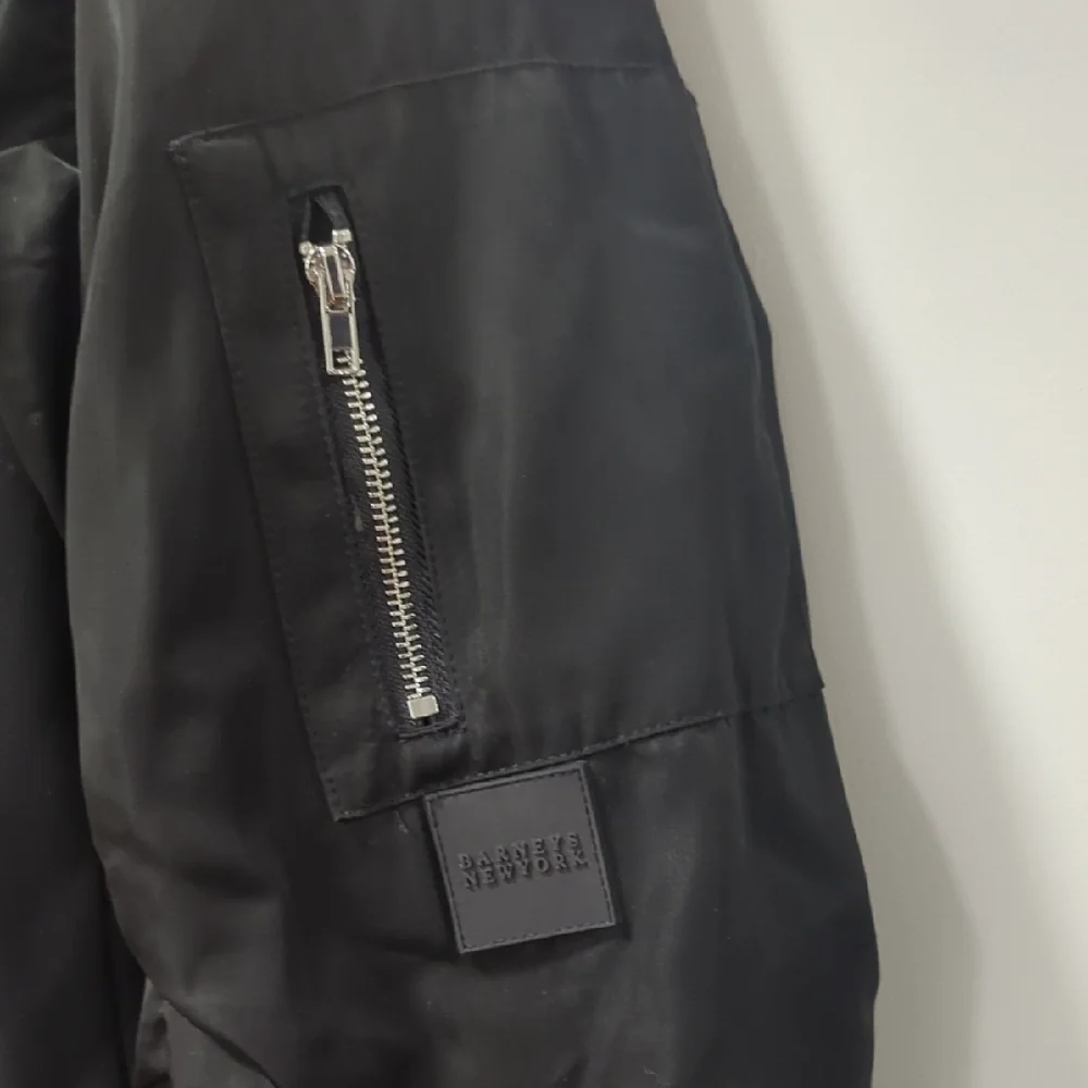 Barneys New York Black Blazer with Ruched Sleeves - Picture 3 of 3